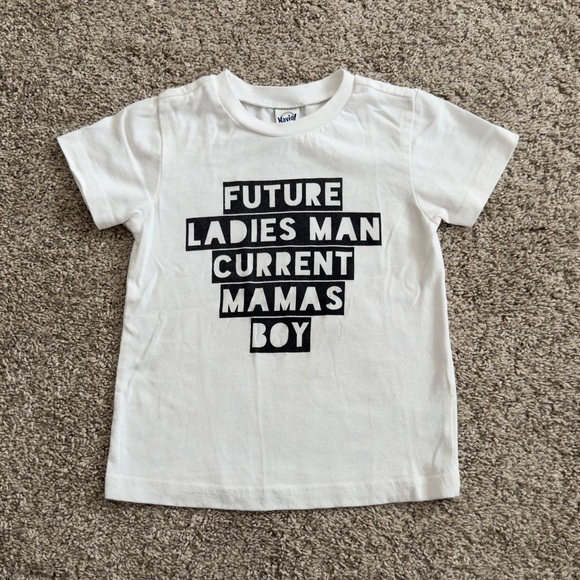 Toddler boys short sleeve graphic tee future ladies man current mamas boy tee 3T - Picture 1 of 6